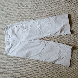 Wide leg crop corduroy pant